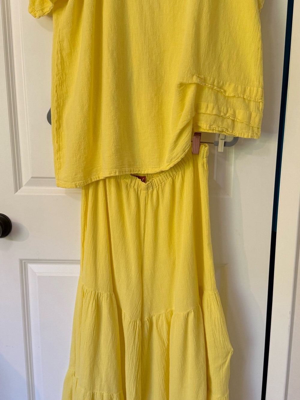 Oh My Gauze! Bright Yellow Lightweight Two-Piece Pantsuit - Picture 2 of 12
